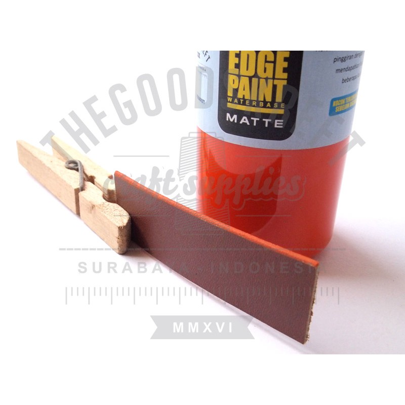 Leather Edge Paint Doff Matte Cat Pinggiran Kulit Dop Orange Jingga kerajinan kulit leather craft