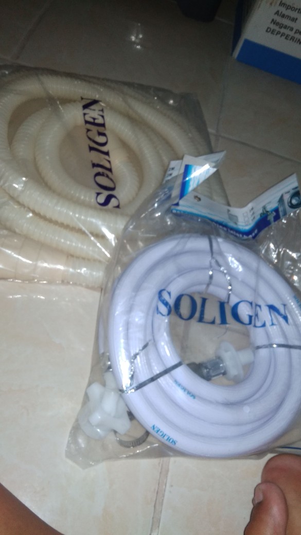 Soligen Selang Mesin Cuci Inlet 5 Meter Drat 1  Atau 2.5 Cm