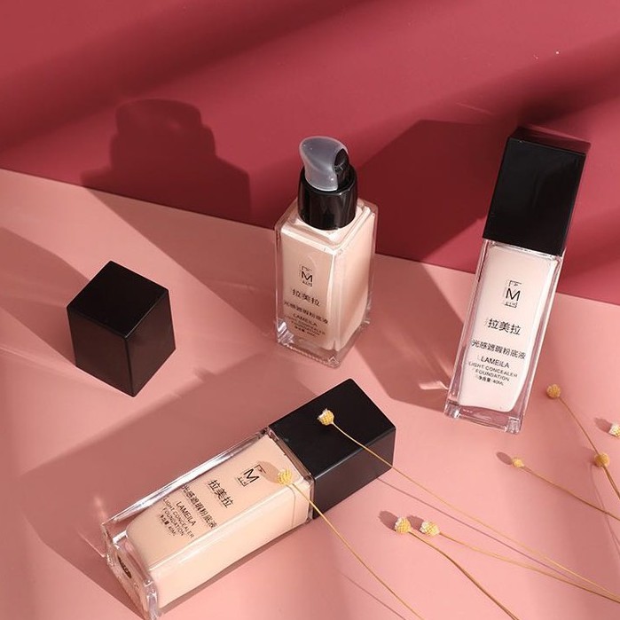 Lameila Light Concealer Foundation Cair Tahan Air Untuk Makeup Wanita cjr 3020