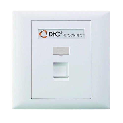 DTC-Netconnect 2102301 Faceplate British 1 Port with Shutter