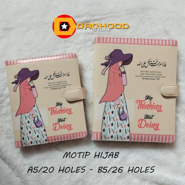 

Gilaa!!! Binder Printing Motip Hijab Start Doing A5/Ring 20, B5/Ring 26 Promo