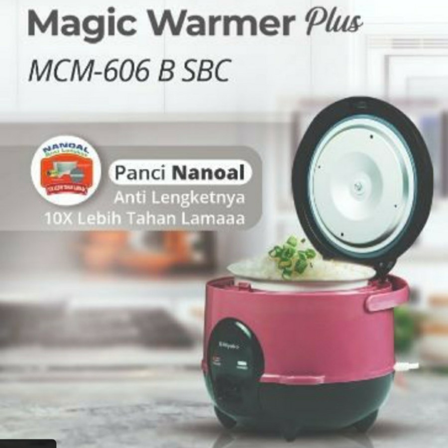 Miyako Penanak Nasi MCM-606SBC / MCM-606 SBC / MCM606 SBC / MCM606SBC / MCM 606 SBC Magic Com 0.6Liter