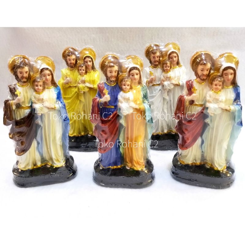 Patung Keluarga Kudus Sinar 15cm (4673) - Patung Rohani - Patung Keluarga Kudus