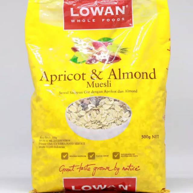 Lowan Oats Apricot & Almond Muesli 500g / Sereal OatMeal