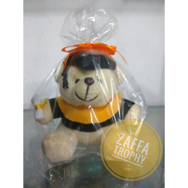 Boneka Wisuda Beruang Kecil 12cm
