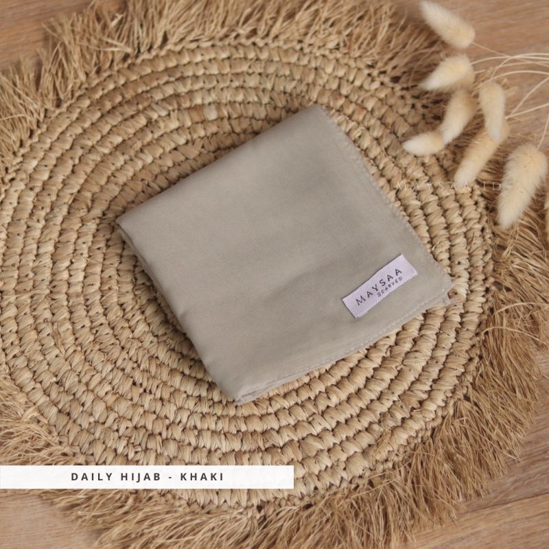 Katalog DAILY HIJAB SQUARE/ POLYCOTTON /Bella square-Khaki