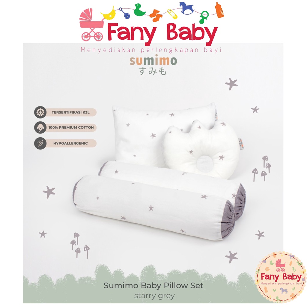 Sumimo Baby Pillow Set / Bantal Set