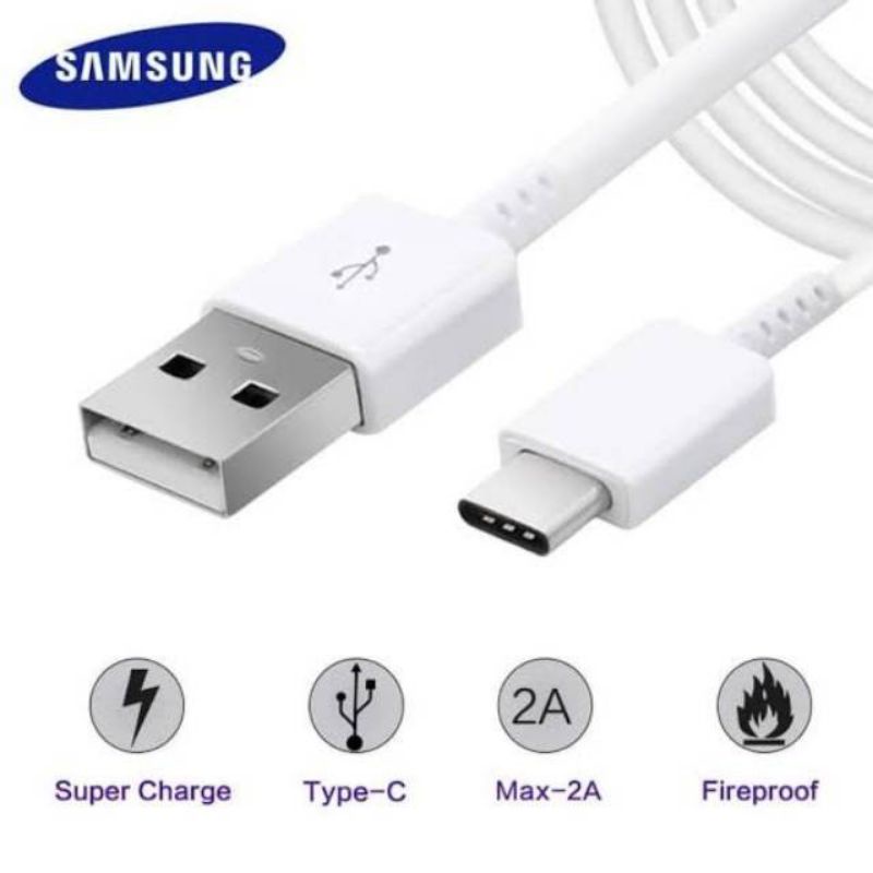 Kabel data Samsung Original Type C S8/A8 A8+ A20 A20S A21S A02S A30 A50 A30S M20 M21 M30S A03 A11 A12 A13 A22 A23 A32 A31 A51 A71 FAST CHARGING TYPE C