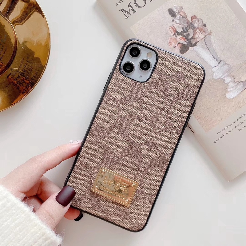 Hard Case Bahan Metal Desain Coach Untuk Iphone 11 Pro Max Xr Xs Max Se2 I6 7 8 Plus