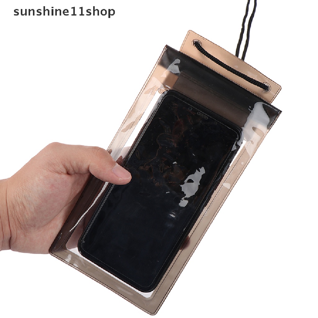 Sho 1Pc Tas Pouch Handphone 3 Lapis Anti Air Untuk Berenang / Diving