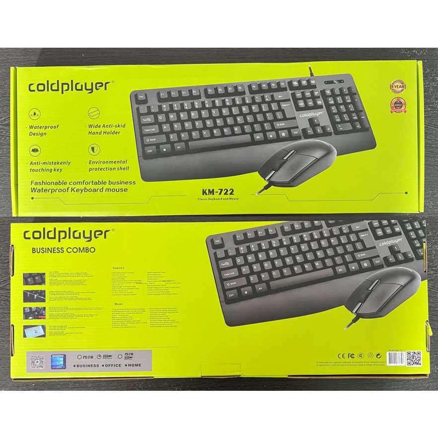 Keyboard Mouse Combo Coldplayer KM-722 USB Office