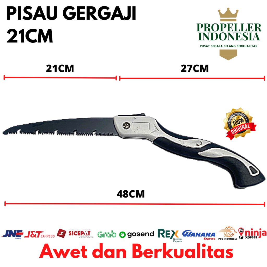 Pisau Lipat Gergaji Kayu Perkakas Mata Pisau 180mm 210mm 250mm 300mm-21cm / 210mm
