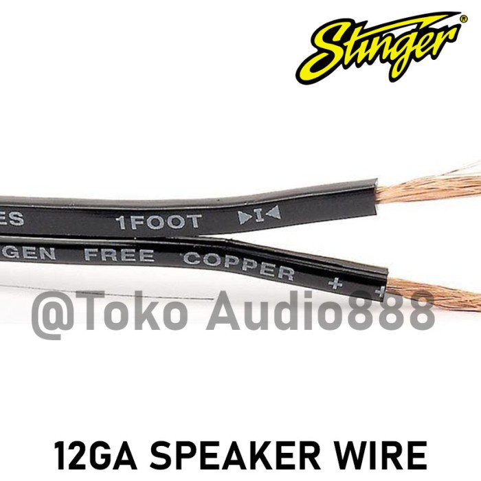 KABEL SPEAKER 12 AWG STINGER PRO PURE OFC COPPER, MIDBASS & SUBWOOFER