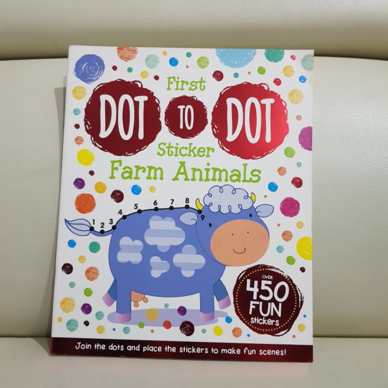 

First Dot to Dot Sticker Farm Animals