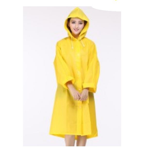 SPECIAL!!! Jas Hujan EVA khusus WARNA PINK dan KUNING Poncho Panjang Portabel Bahan EVA Transparan