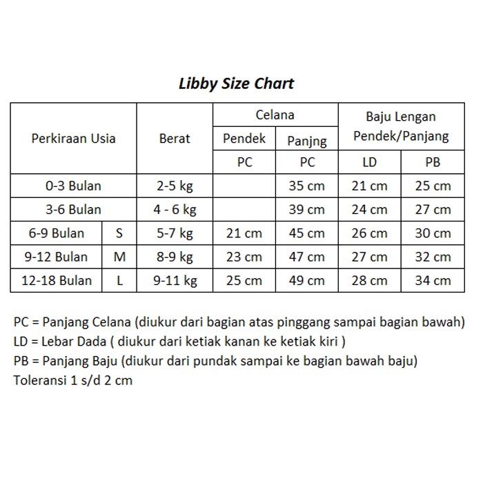 Libby setelan oblong Pendek celana panjang Big Size - Libby piyama bayi Mreadoew Land