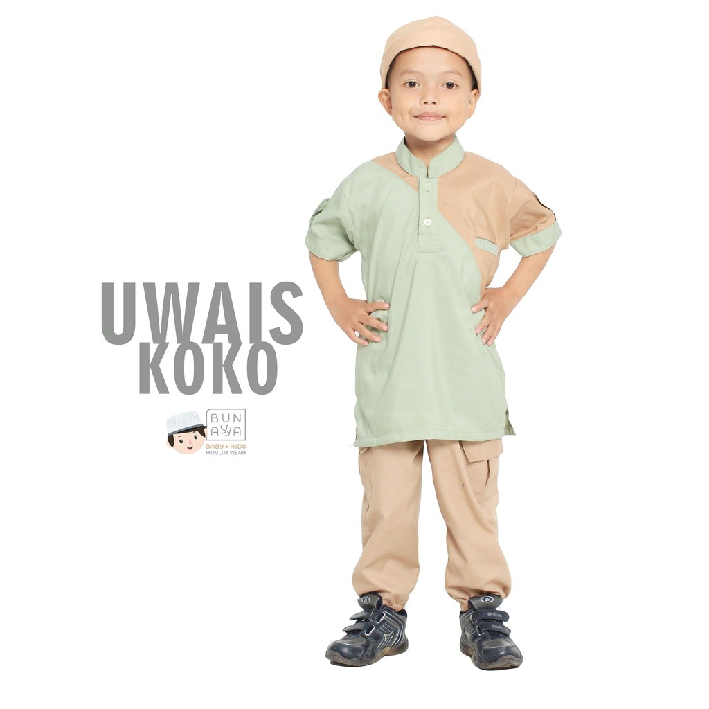 Baju Koko Anak Uwais Koko Bunayya murah baju lebaran baju muslim anak