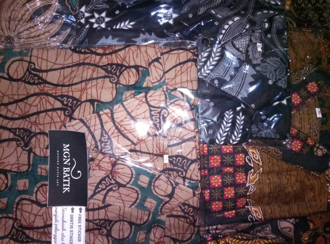 Batik Couple Tunik Zipper Kemeja High Quality