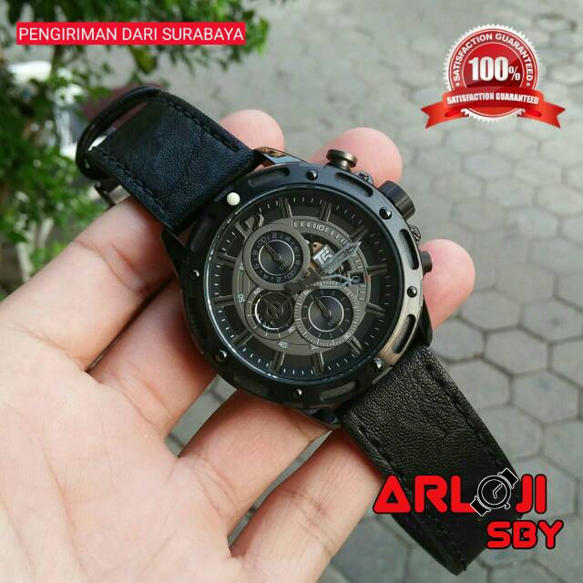 JAM TANGAN PRIA T5 H3639 CHRONO STOPWATCH ORIGINAL TAHAN AIR