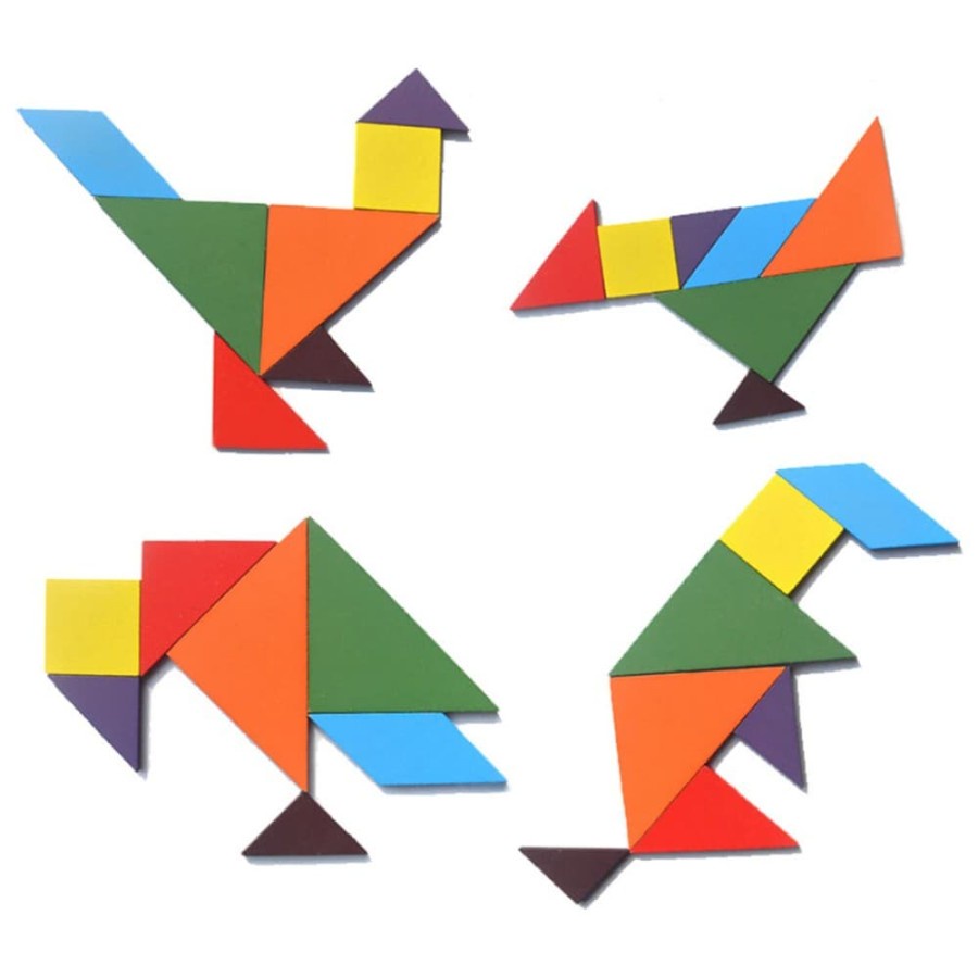 Wooden Tangram Puzzle (7pcs)