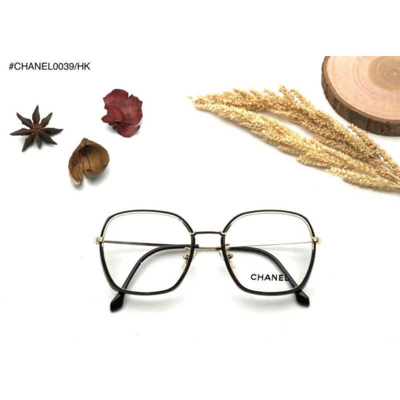 frame kacamata kombinasi plastik dan besi kotak