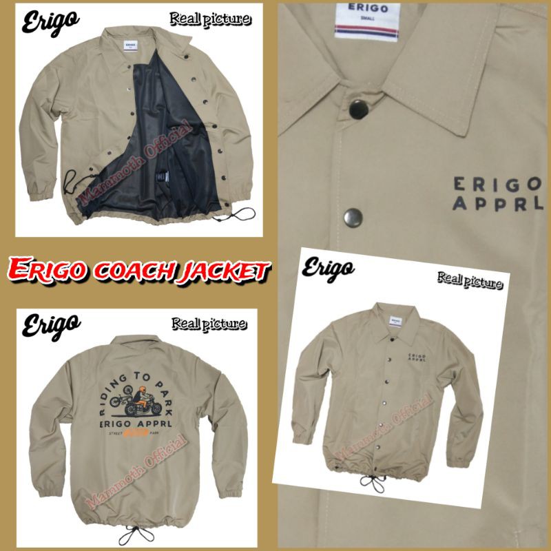 JAKET COACH ERIGO COACH JACKET RIDING TO PARK ORIGINAL