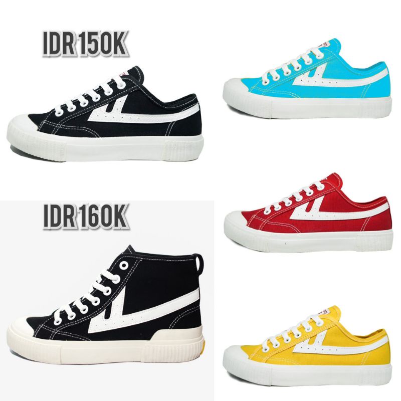 SEPATU MB BAGUS FLASH LOW & HIGH ORIGINAL - BLACK RED YELLOW TURQUOISE