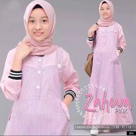 Baju Gamis Wanita Syar'i Muslim Remaja Sabinna Gamis Modis Wanita Lebaran 2021 Terbaru Super Kek Lt