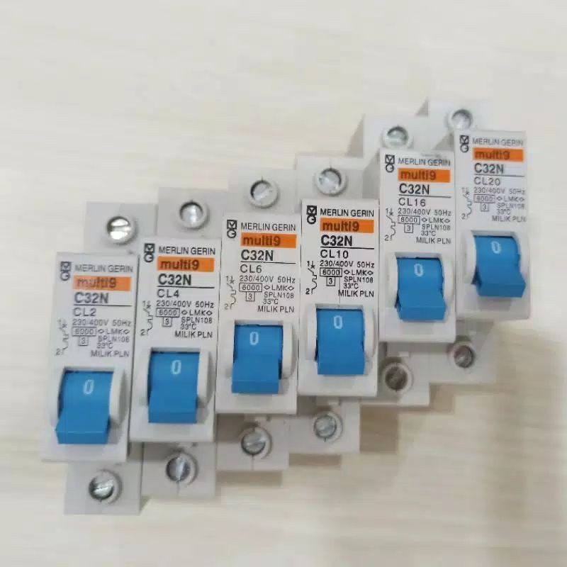 MCB BIRU MULTI MERLIN GERIN 2A , 4A, 6A, 25A, 40A