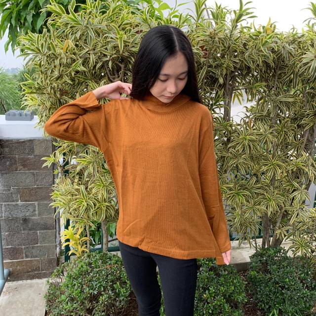 Raissa Turtleneck Sweater Rajut Wanita / Sweater Premium / Sweater Knit