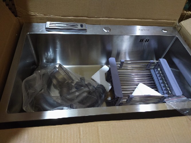 Bak Cuci Piring Stainless 304 Tebal Anti Karat 75cm