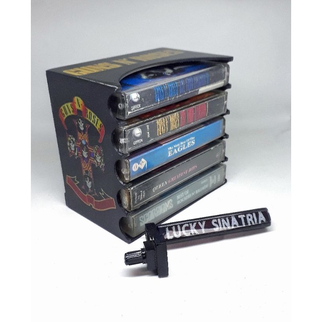 Rak kaset pita custom muat untuk 5 kaset