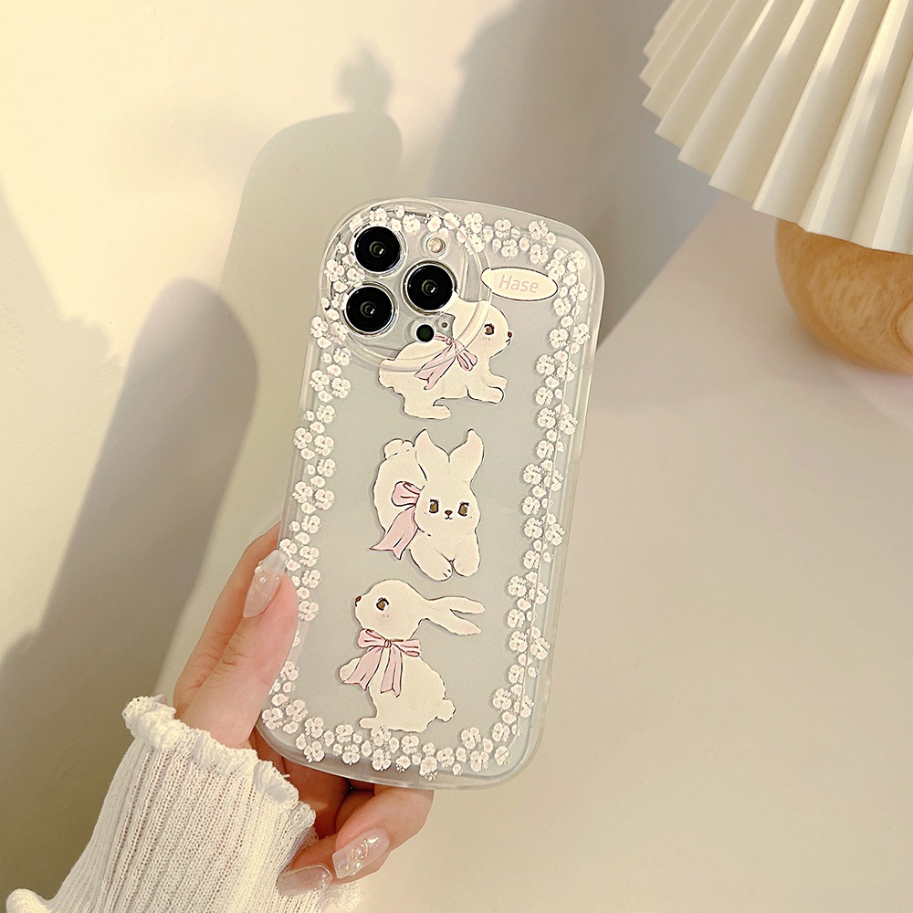 Soft Case TPU Motif Print Kartun Untuk iPhone 11 12 13 Pro Max Mini 7 8 Plus SE 2020 SE 2022 X XR XS Max