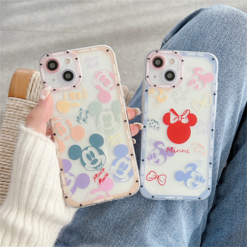 Soft Case Tpu Motif Kartun Tikus Compatible for iPhone 11 Pro Max iPhone 14 13 12 Pro Max X Xr Xs Se 2020 Max 7 Plus 8 7 6 6s Plus Soft TPU Phone Case Cartoon Mouse Series High-quality Soft Silicone Back Protective Casing Cover