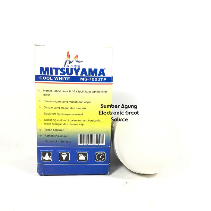 Lampu LED Mitsuyama 3W MS7003 Cool White MS7003TP 7003 Murah Bagus