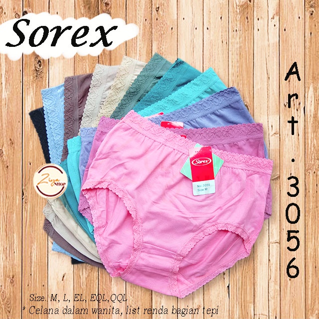 Celana dalam Sorex 3056 | CD wanita katun karet renda
