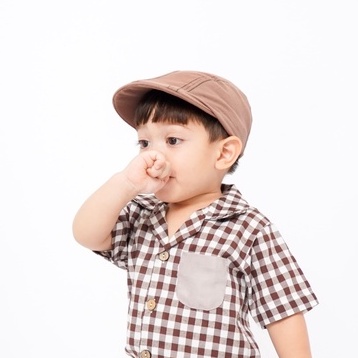 FLAT CAP - Topi Copet Kodok Sutradara Pelukis Anak Cewek Cowok Laki Perempuan Lucu Murah Polos