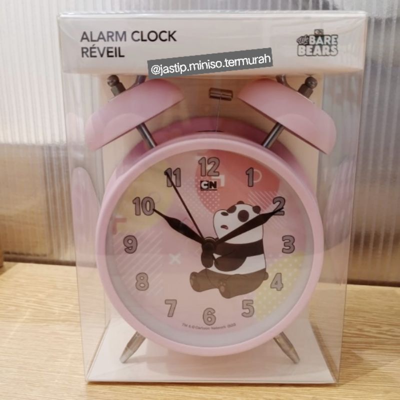 Jual Miniso Alarm Clock / Jam Weker We Bare Bear Shopee Indonesia