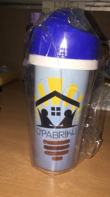 Tumbler Plastik Custom Murah Free Design