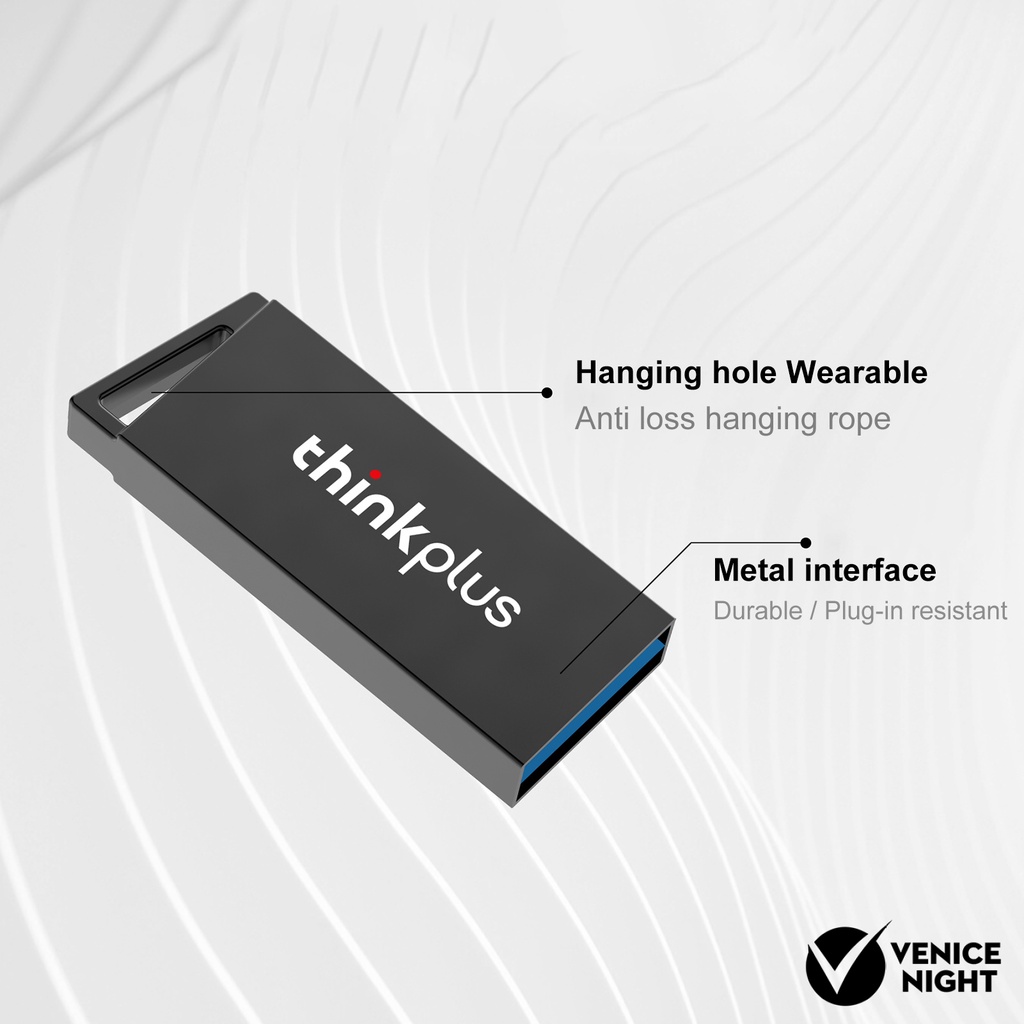 (SF) Lenovo-thinkplus Flashdisk USB High speed Transmisi Panas Swap Bahan Logam Untuk Speaker