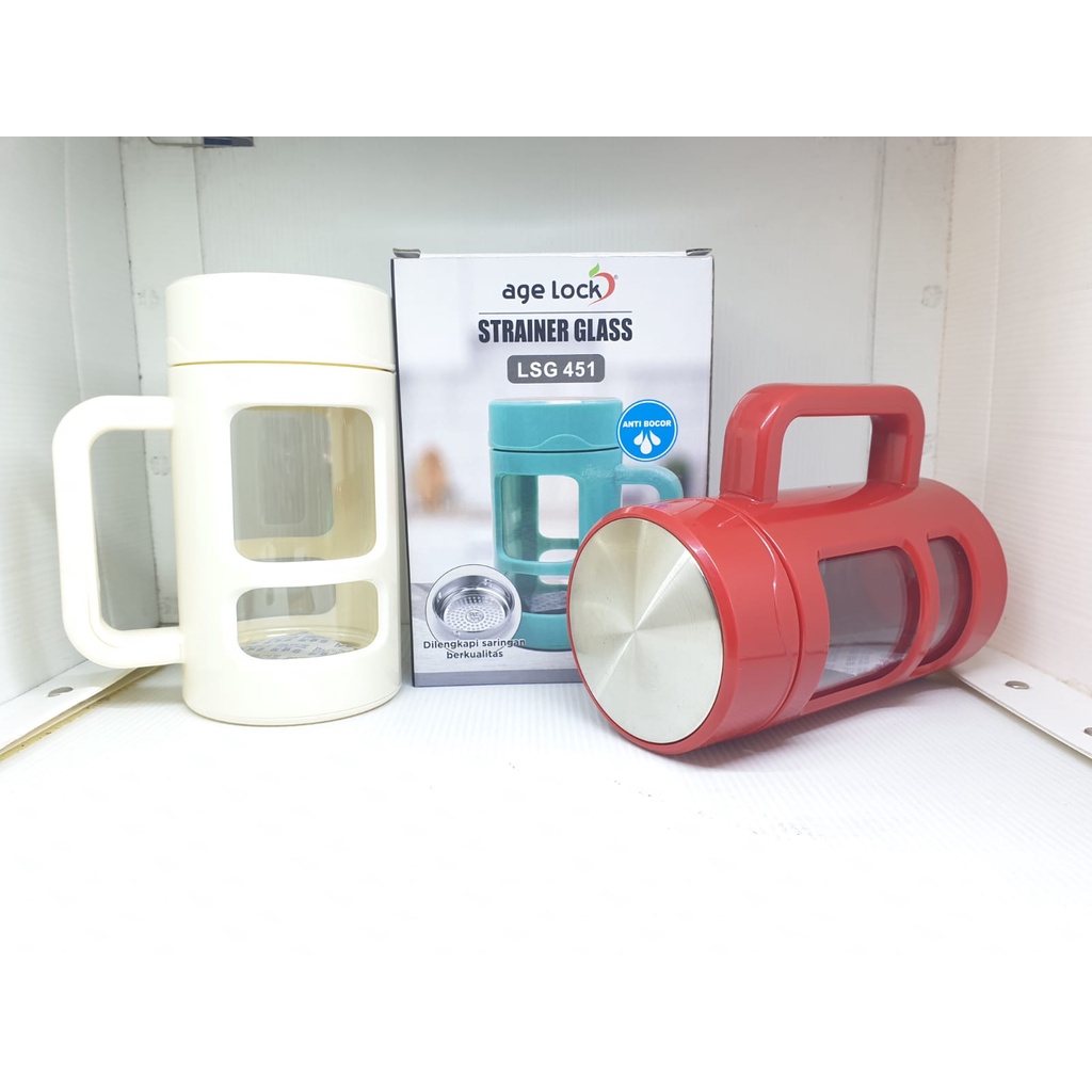 Age Lock LSG 451 Strainer Glass Gelas Minum Cangkir Botol Mug Portable