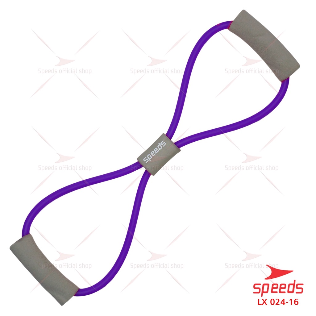 SPEEDS Tali Fitness Gym Yoga Resistance Bands 8 Toning Tube Tali Olahraga Stretching 024-16-024-16 UNGU