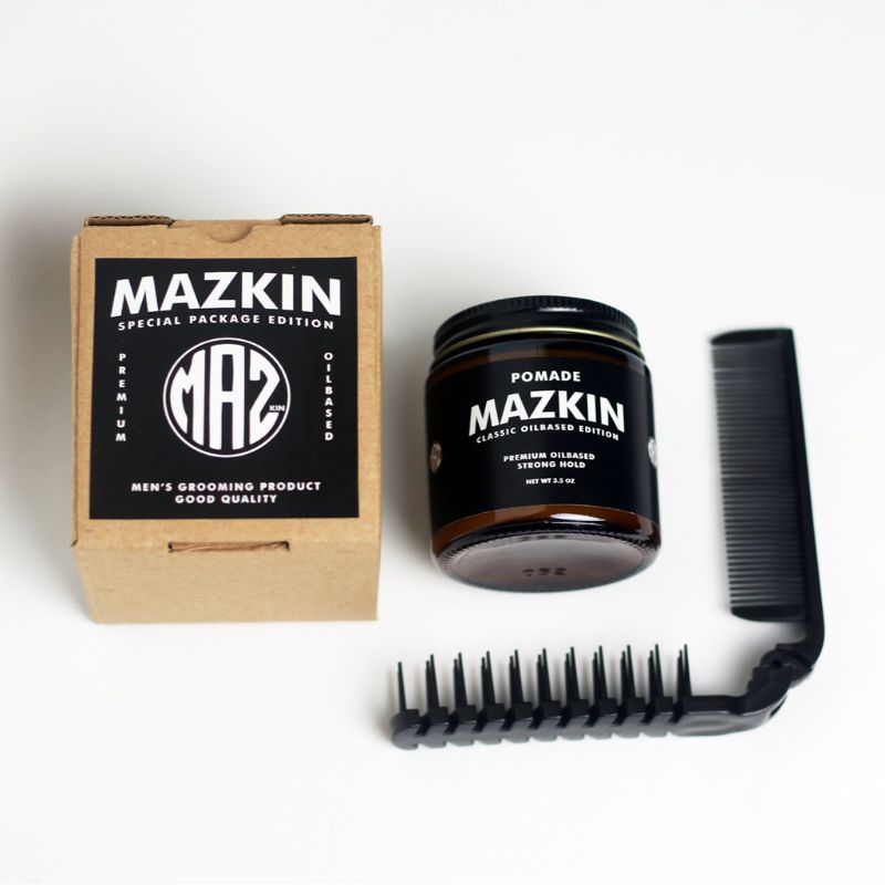 PAKET POMADE MAZKIN PREMIUM &amp; SISIR LIPAT | HAMPERS POMADE COWOK KEREN |