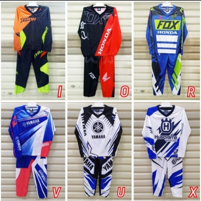 BRY Setelan Anak Jersey Cross Lengan Panjang Oneal