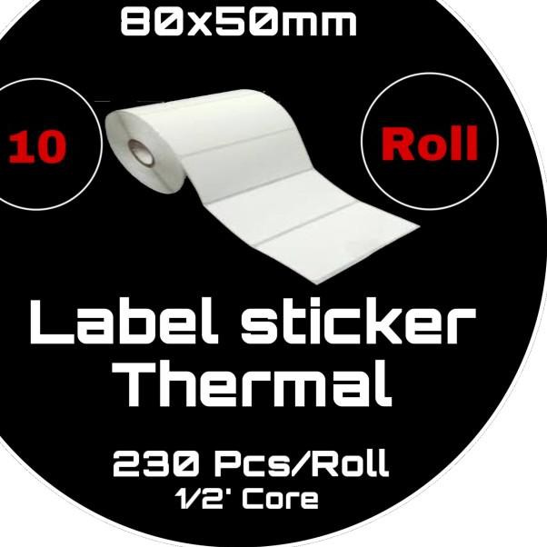 

DI-702>> LABEL STICKER THERMAL 80X50 u/ PANDA PRJ-80BL PRINTER BLUETOOTH MOBILE