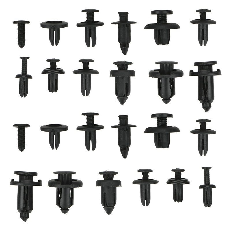 Baut Rivet Mobil Universal Car Push Pin Fasteners Clip 620 PCS - CA03 - 7RRSEJBK Black