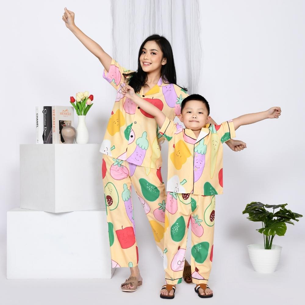 Nyenyak Piyama Anak Laki 2 - 4 Tahun / Setelan Baju Tidur Katun