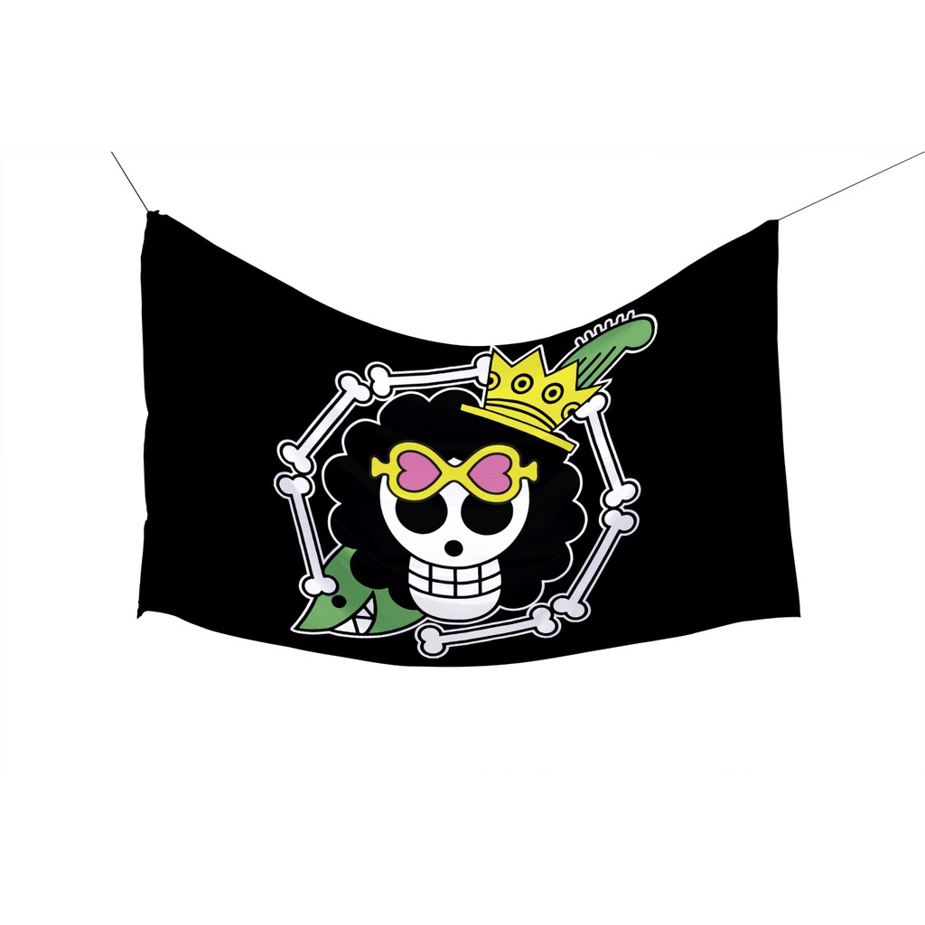 Poster Kain Bendera One Piece Tapestry Wall Decor Kain Aesthetic Cosplay Anime Luffy Pirate OP flag-Brook