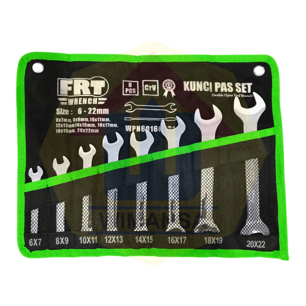 FRT KUNCI PAS SET 6-22mm DOUBLE OPEN END WRENCH