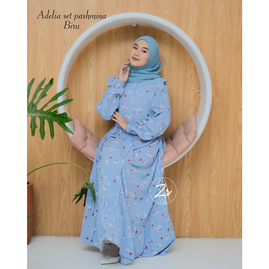 DRESS KRINGKEL SET PASHMINA ORIGINAL CRINGKEL ZR collection LIMITED EDITION MOTIF SUPER ADEM BUSUI